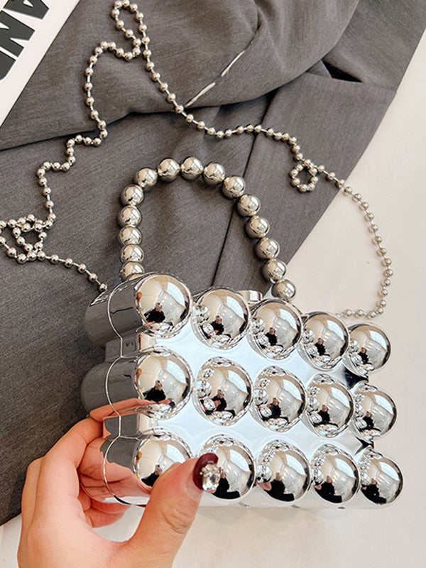 Beaded Geometric Shiny Handbags Crossbody Bags Bags Accessories