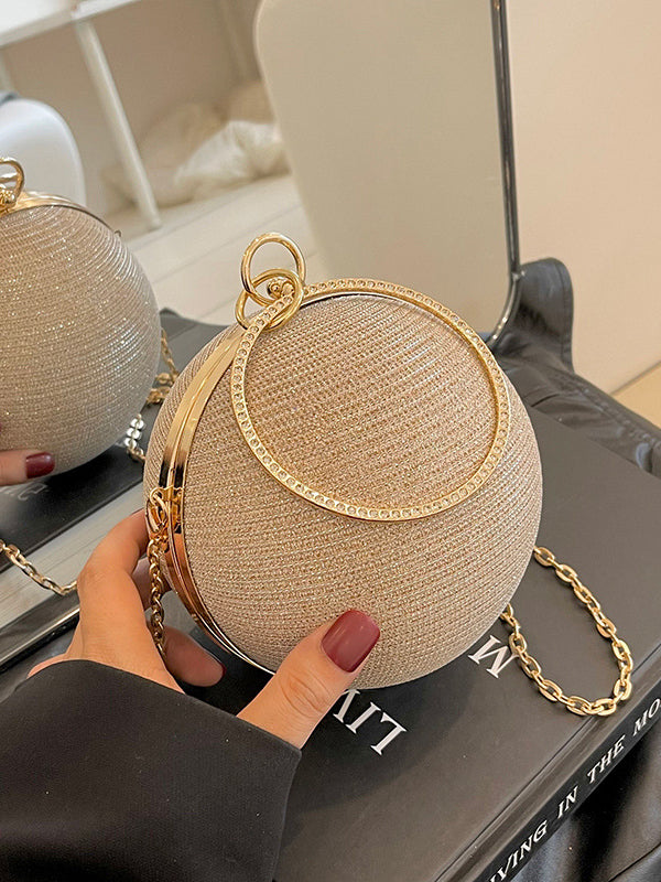 Chains Geometric Shiny Handbags Crossbody Bags Bags