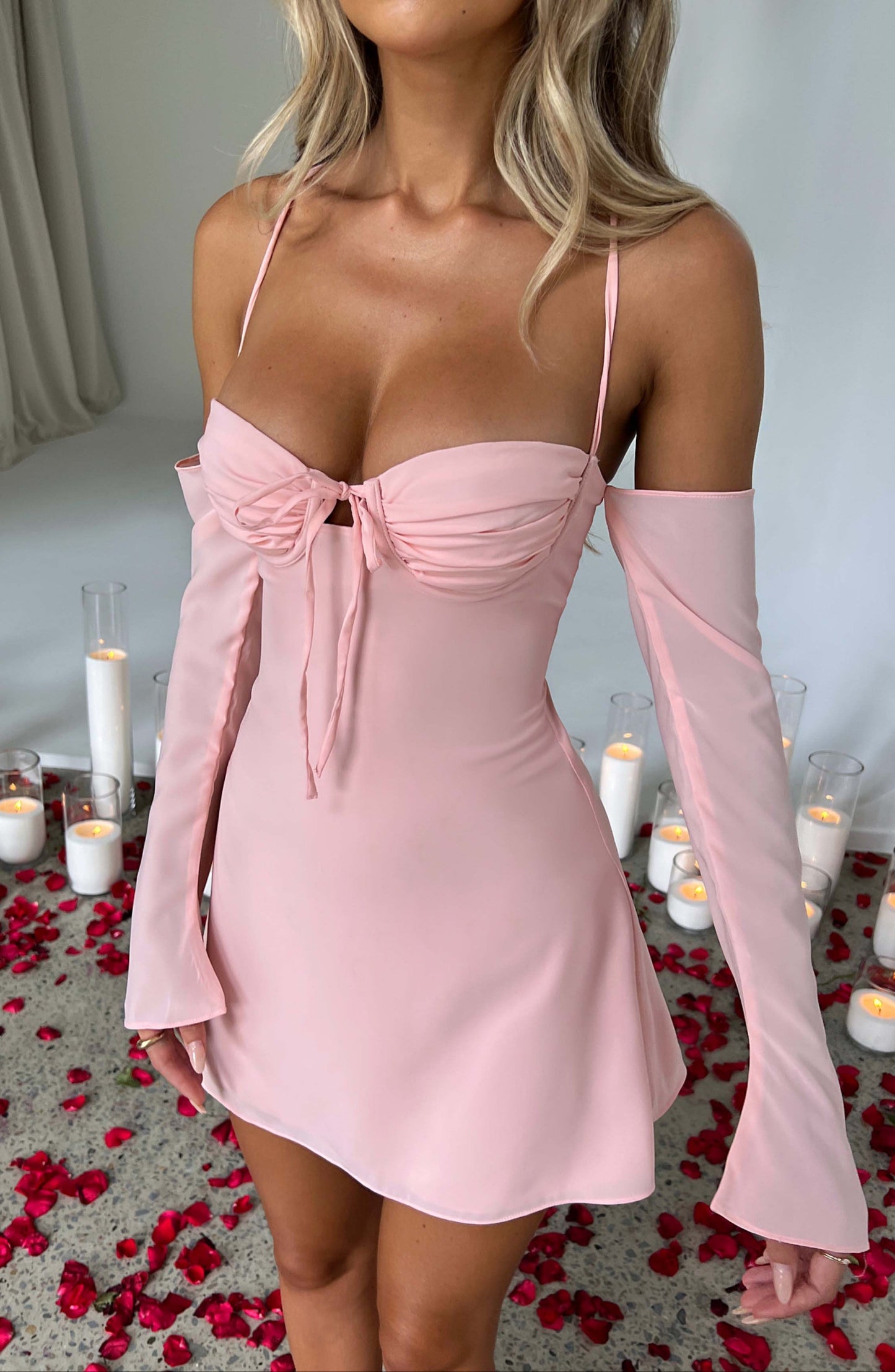 Rosana Mini Dress - Blush