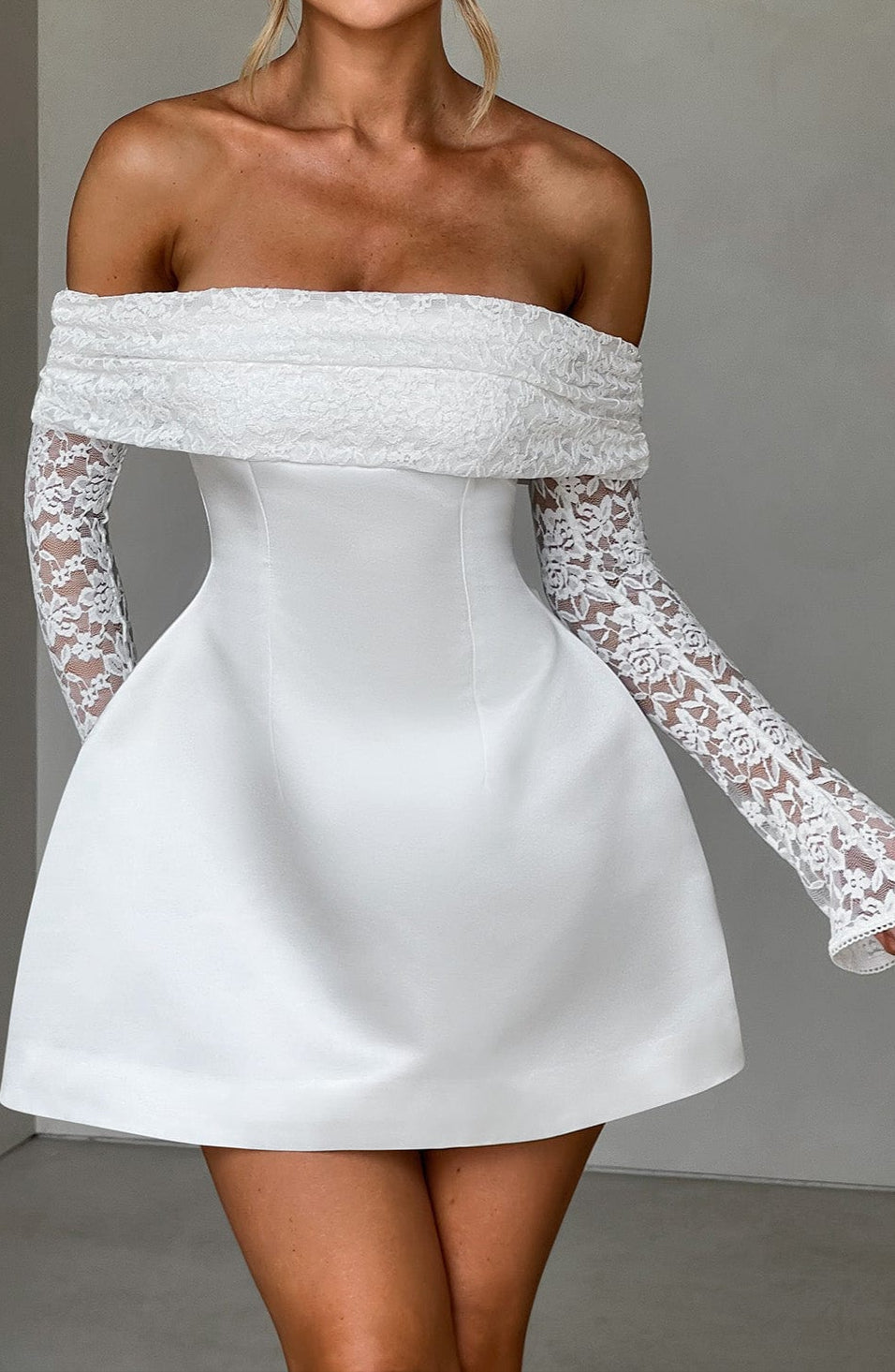 Catalina Mini Dress-Ivory