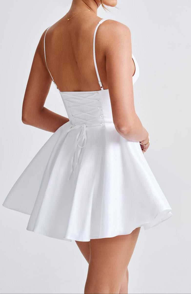 Paola Mini Dress - Ivory
