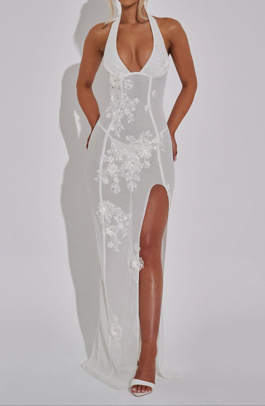 Alicia Maxi Dress-Ivory