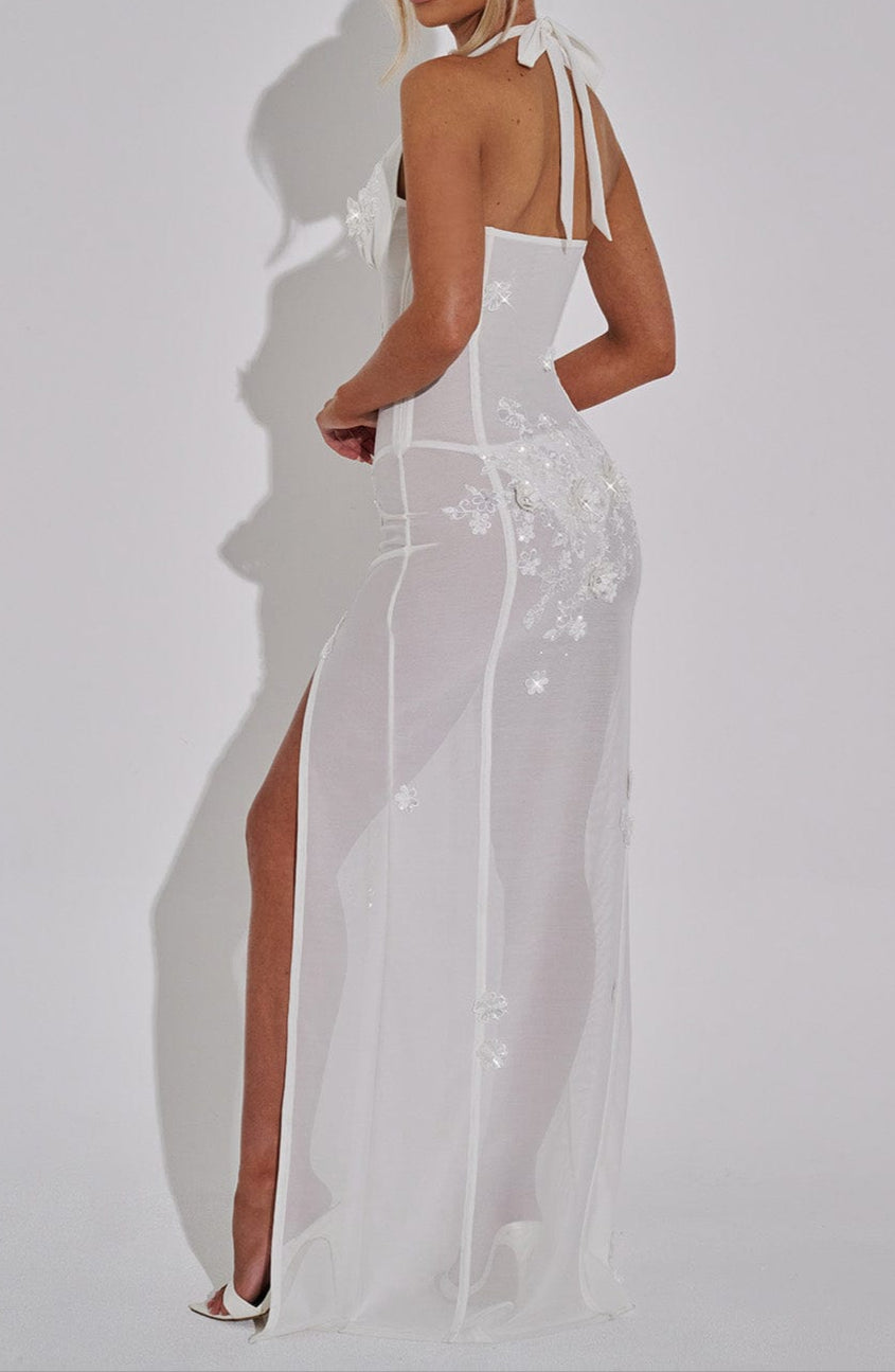 Alicia Maxi Dress-Ivory