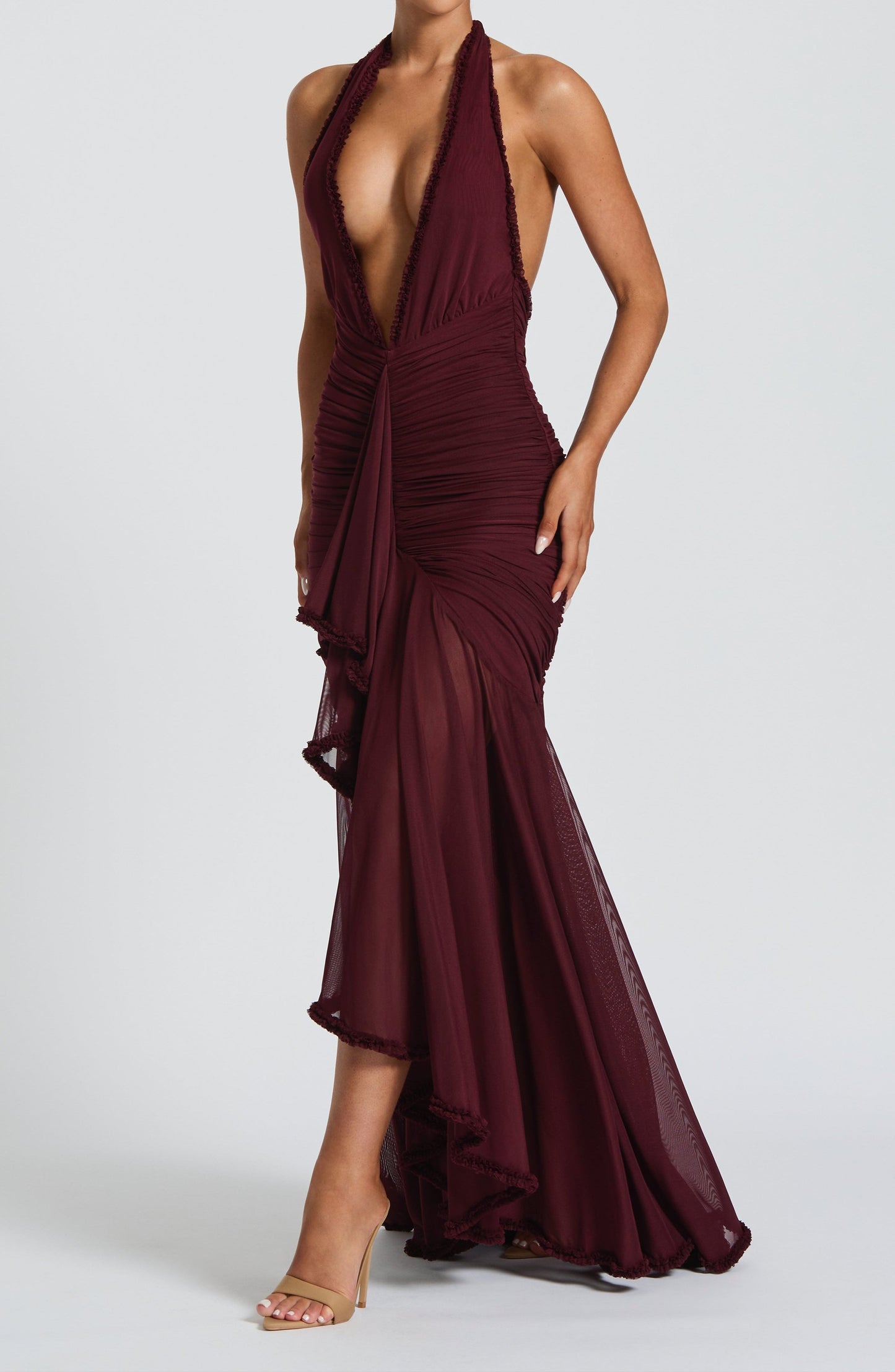 Elisa Maxi Dress - Cherry Lacquer