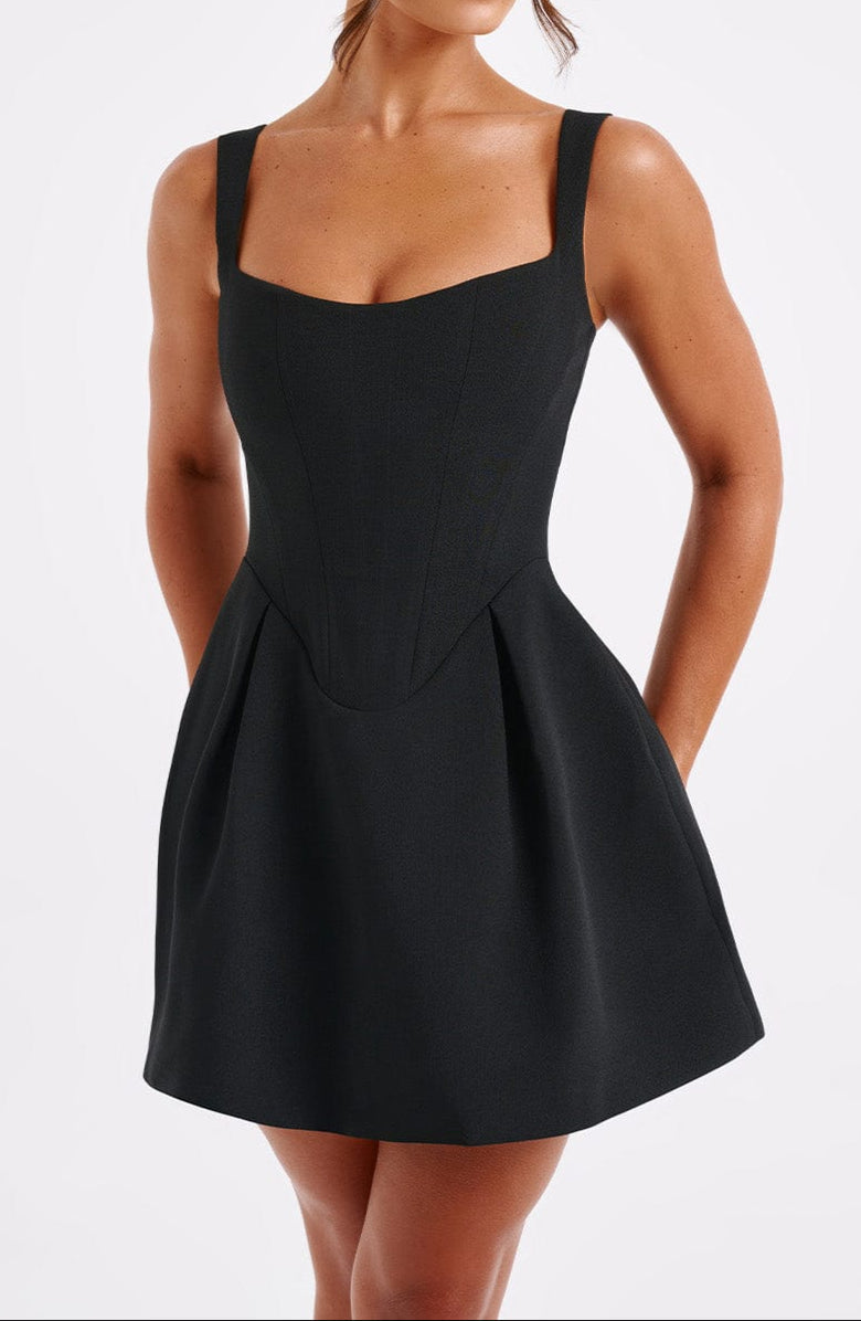 Juliana Mini Dress-Black