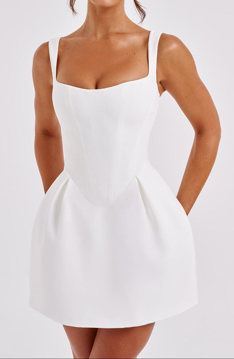 Celia Mini Dress - Ivory