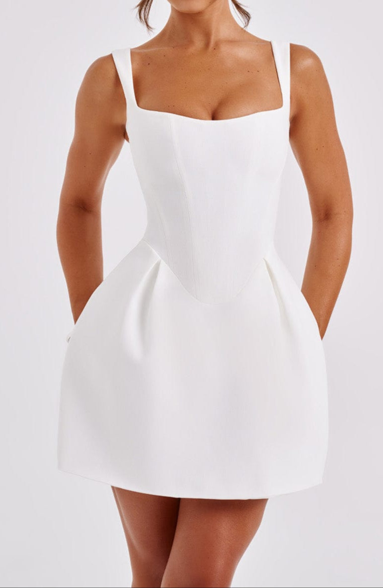 Celia Mini Dress - Ivory