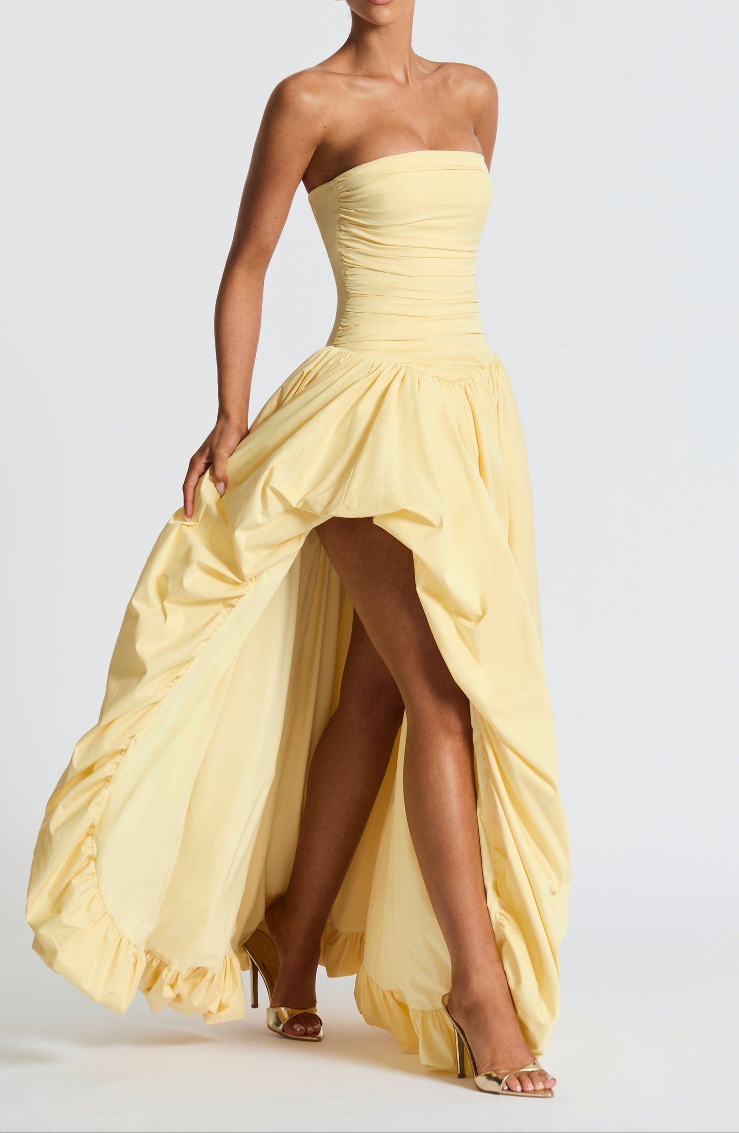 Florencia Maxi Dress-Lemon