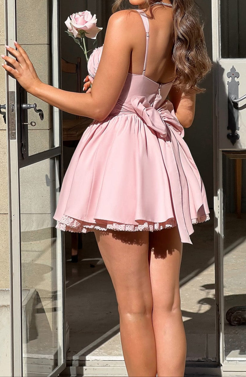 Micaela Mini Dress - Blush