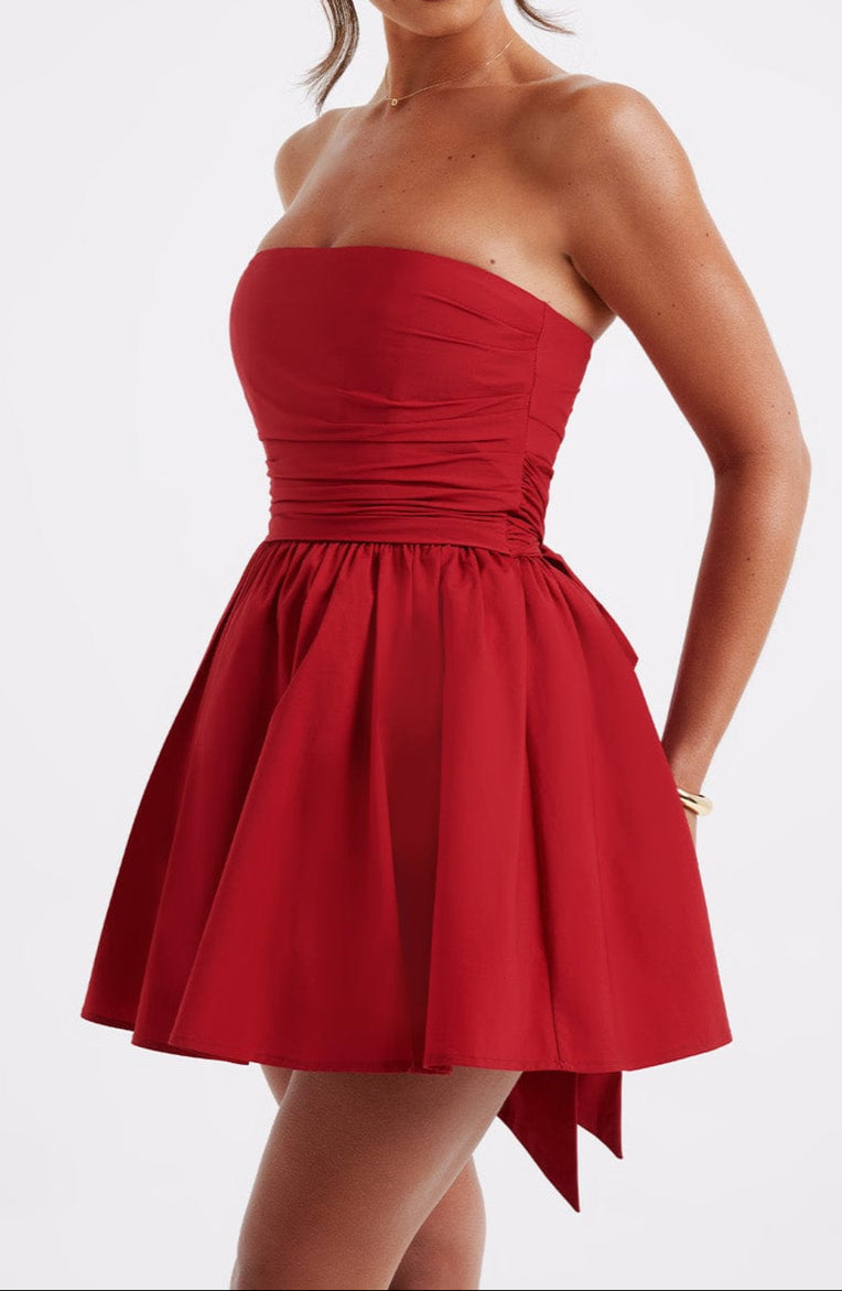 Elvera Mini Dress - Red