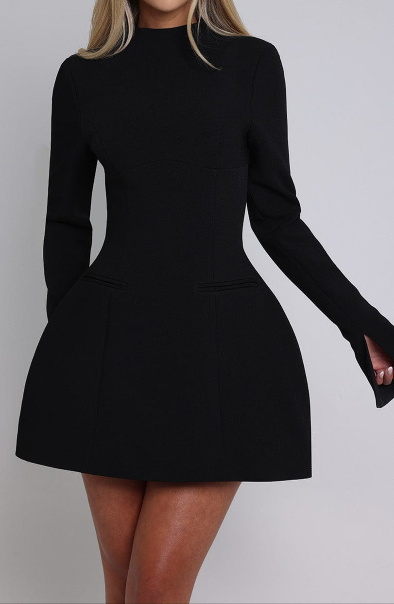 Luna Mini Dress - Black