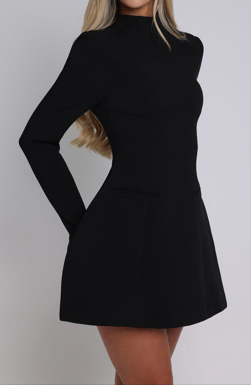 Luna Mini Dress - Black