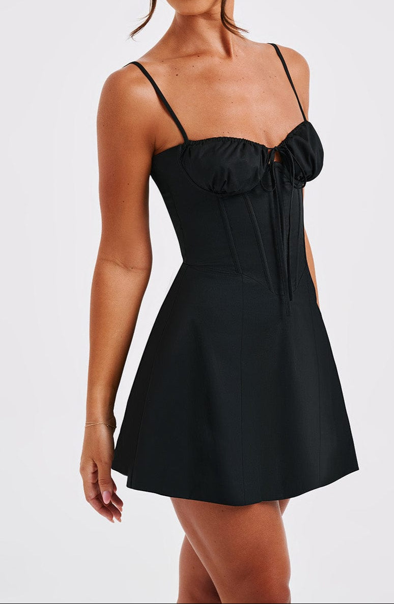 Elvera Mini Dress - Black