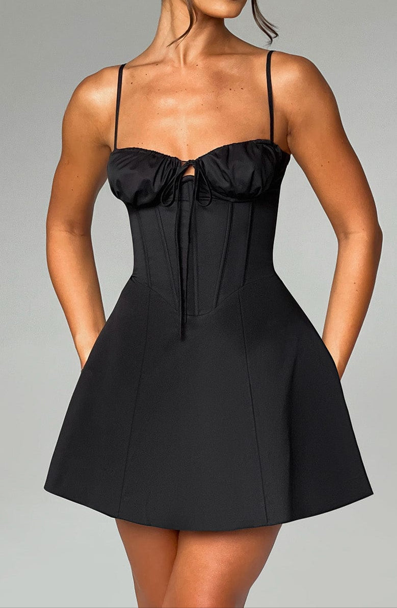Elvera Mini Dress - Black
