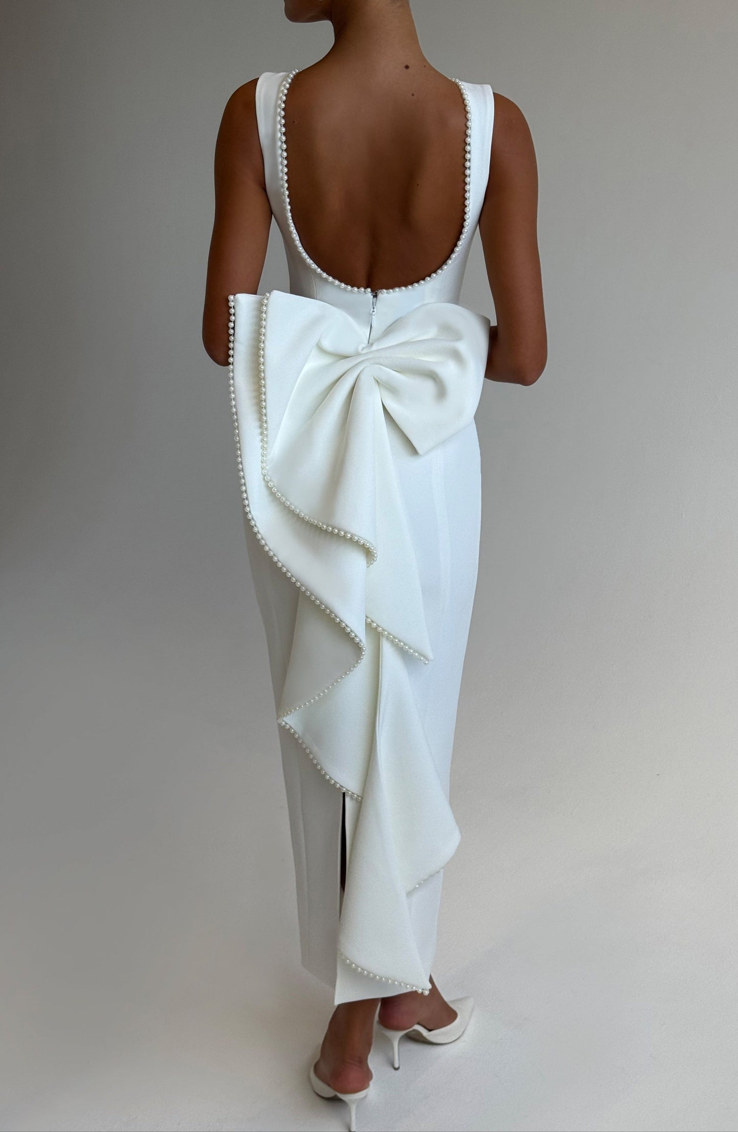 Abril Midaxi Dress - Ivory