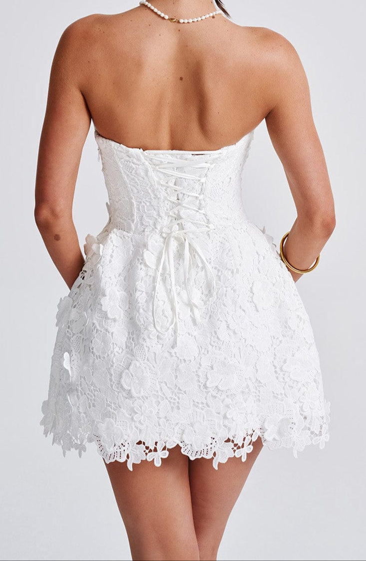 Valery Mini Dress-Ivory