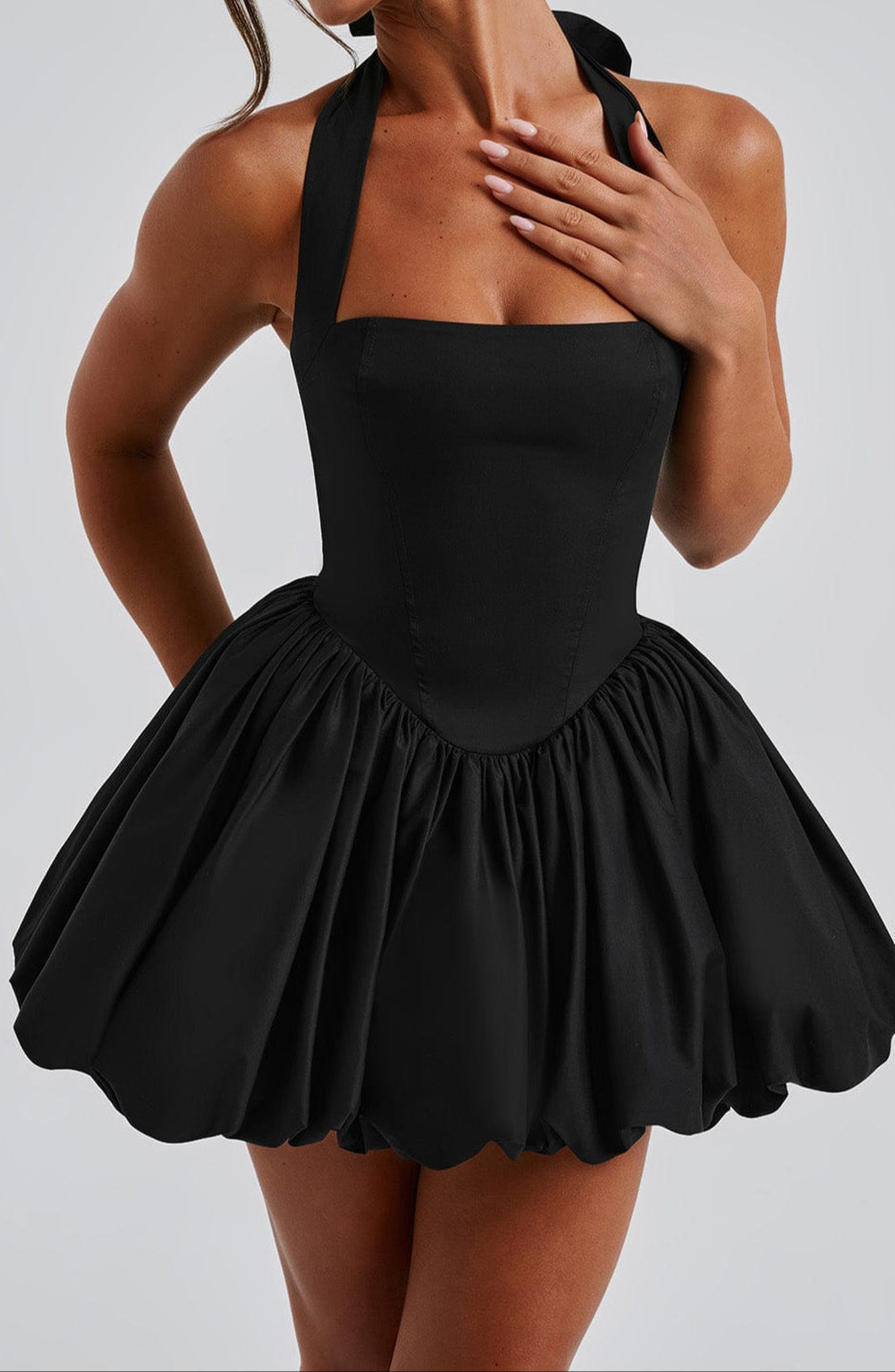 Fatima Mini Dress - Black