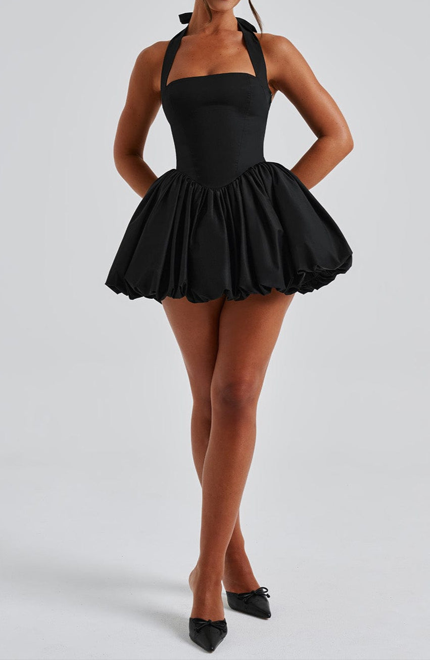Fatima Mini Dress - Black
