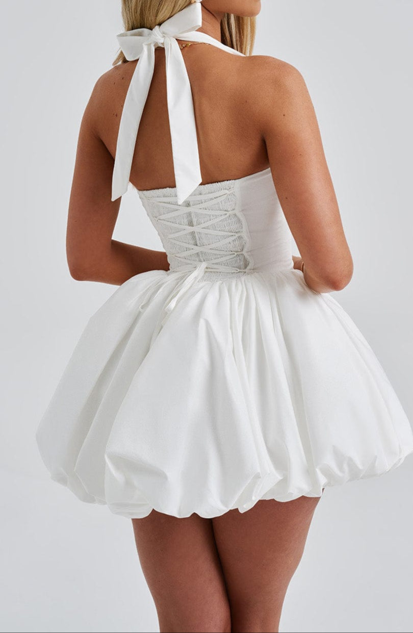 Alexa Mini Dress-Ivory