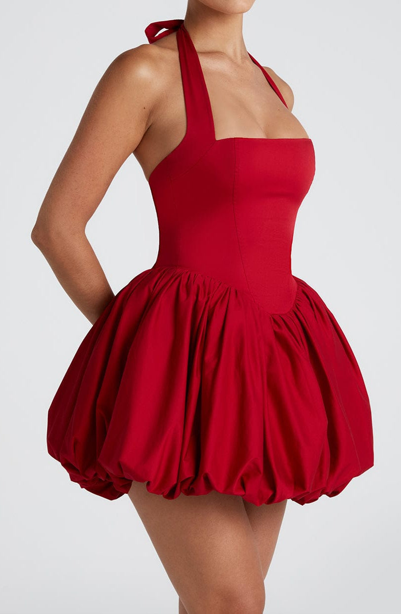 Elena Mini Dress - Red