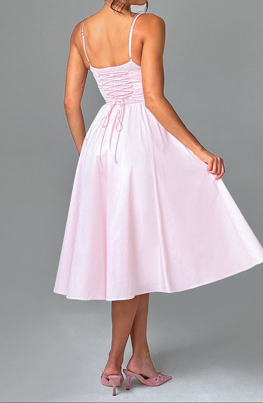 Lara Midi Dress - Blush