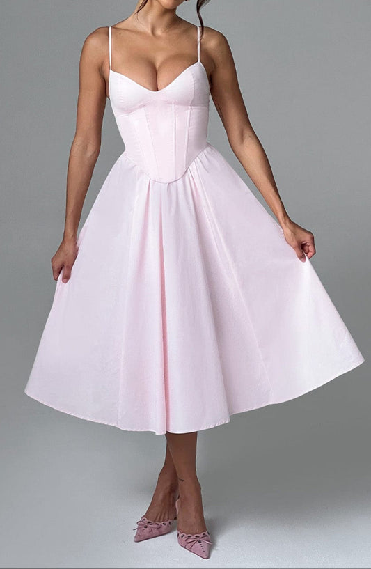 Lara Midi Dress - Blush