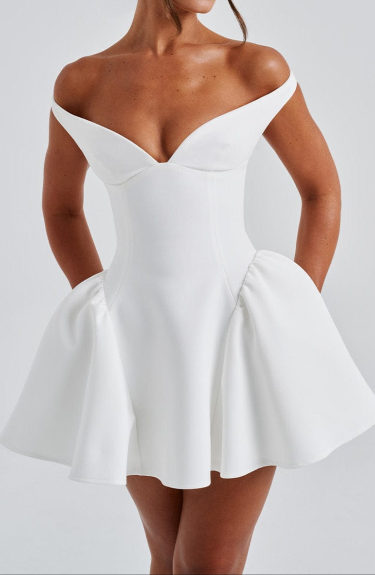 Claudia Mini Dress - Ivory