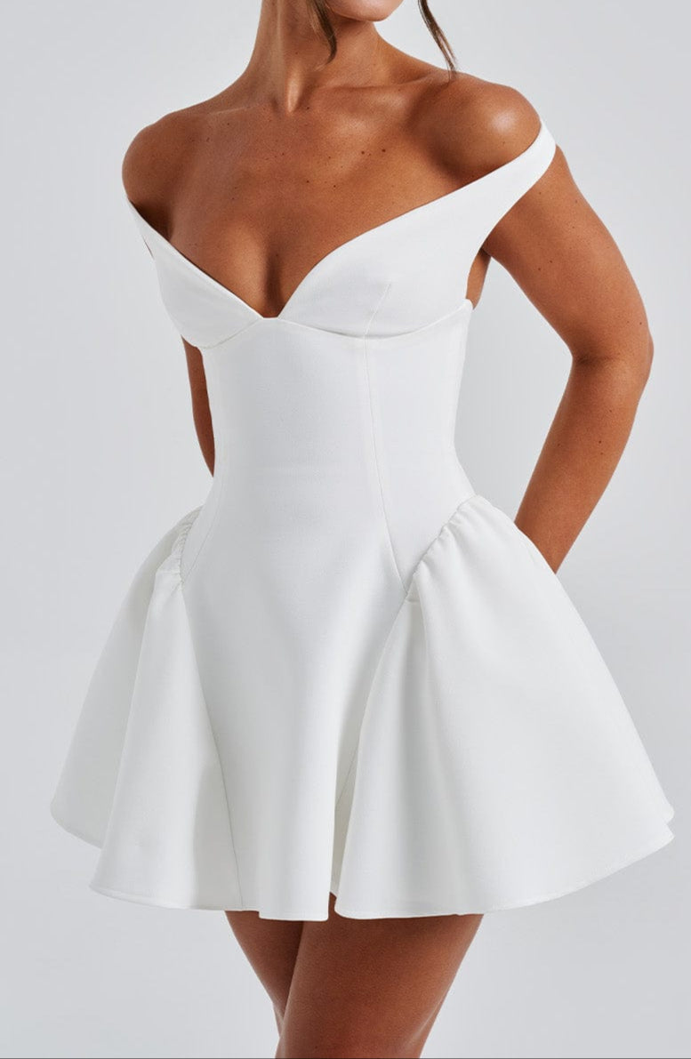 Claudia Mini Dress - Ivory