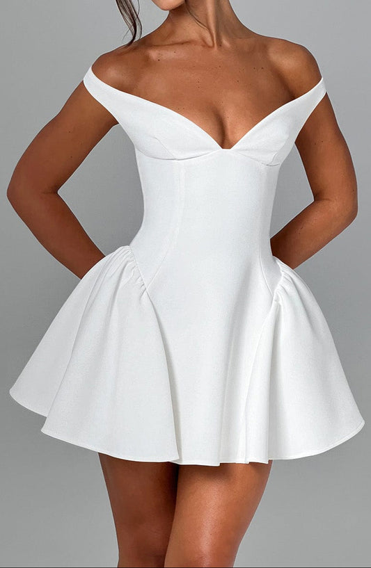 Claudia Mini Dress - Ivory