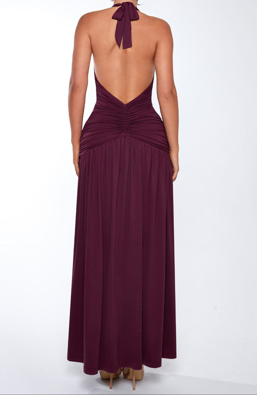 Concetta Maxi Dress - Cherry Lacquer