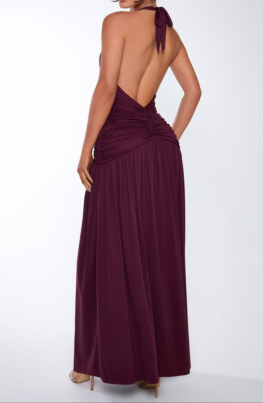 Concetta Maxi Dress - Cherry Lacquer