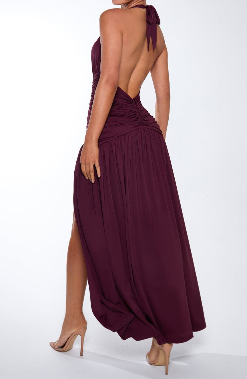 Concetta Maxi Dress - Cherry Lacquer