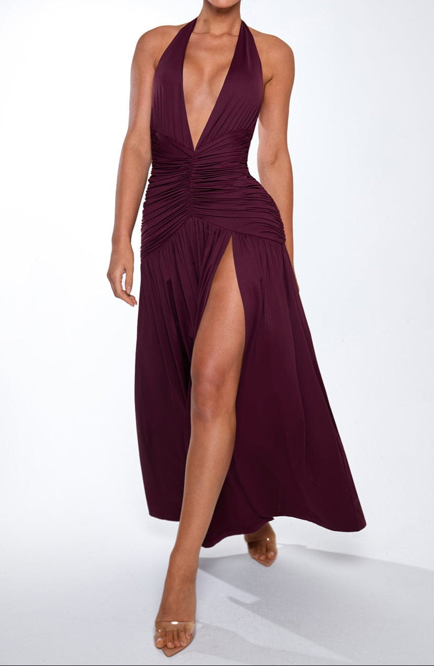 Concetta Maxi Dress - Cherry Lacquer