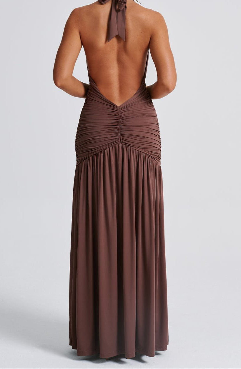 Fiammetta Maxi Dress - Chocolate