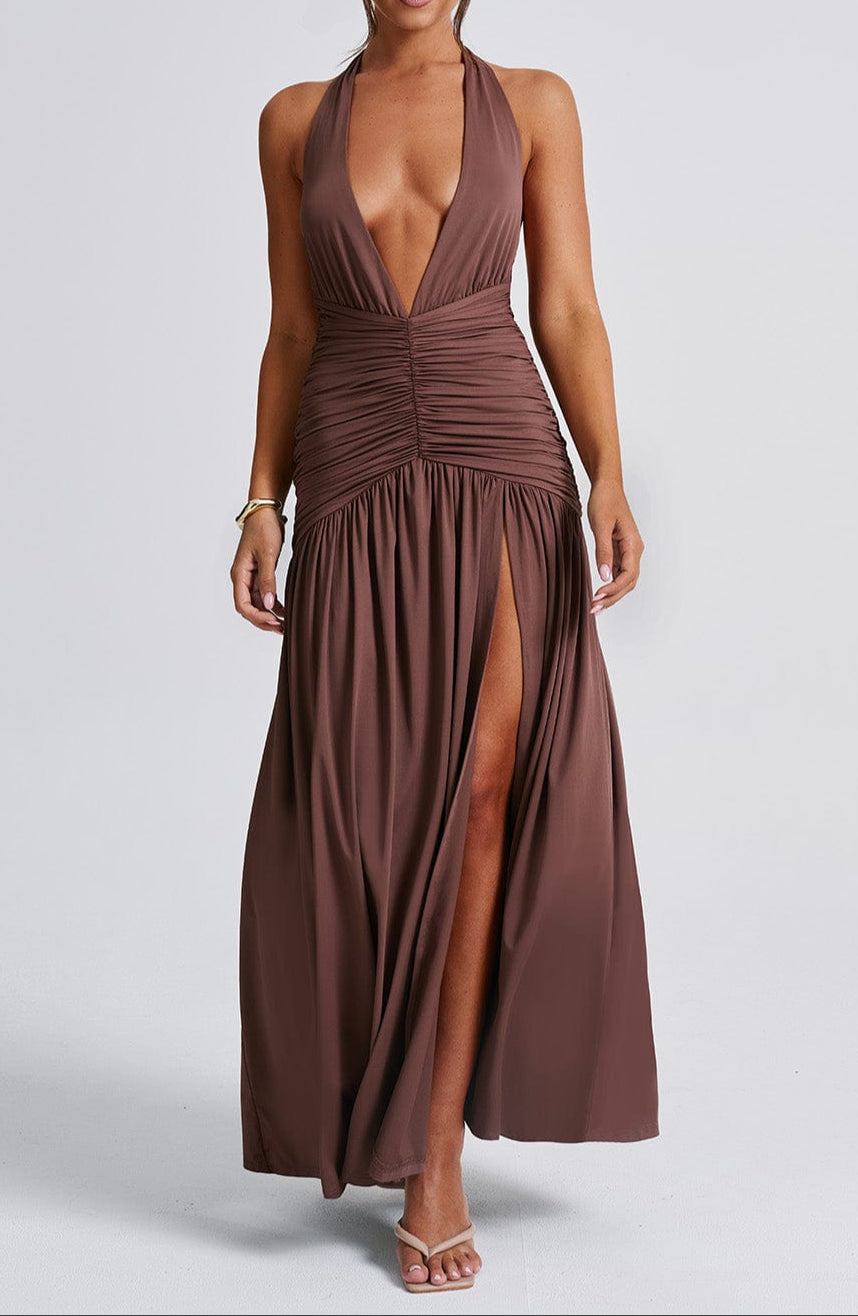 Fiammetta Maxi Dress - Chocolate