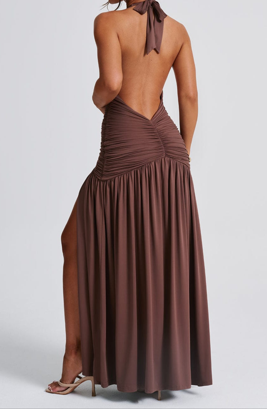 Fiammetta Maxi Dress - Chocolate