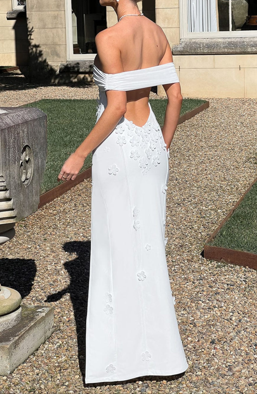 María Camila Maxi Dress-Ivory