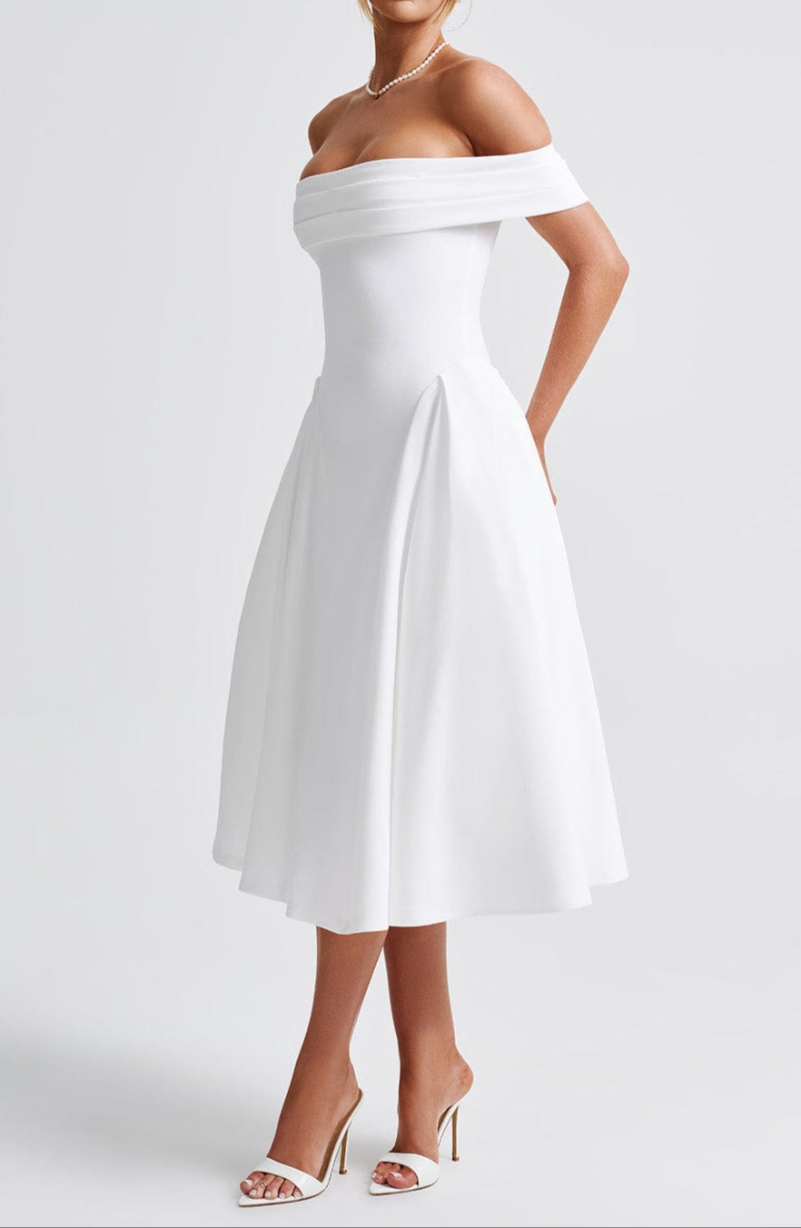 Rafaella Midi Dress - White