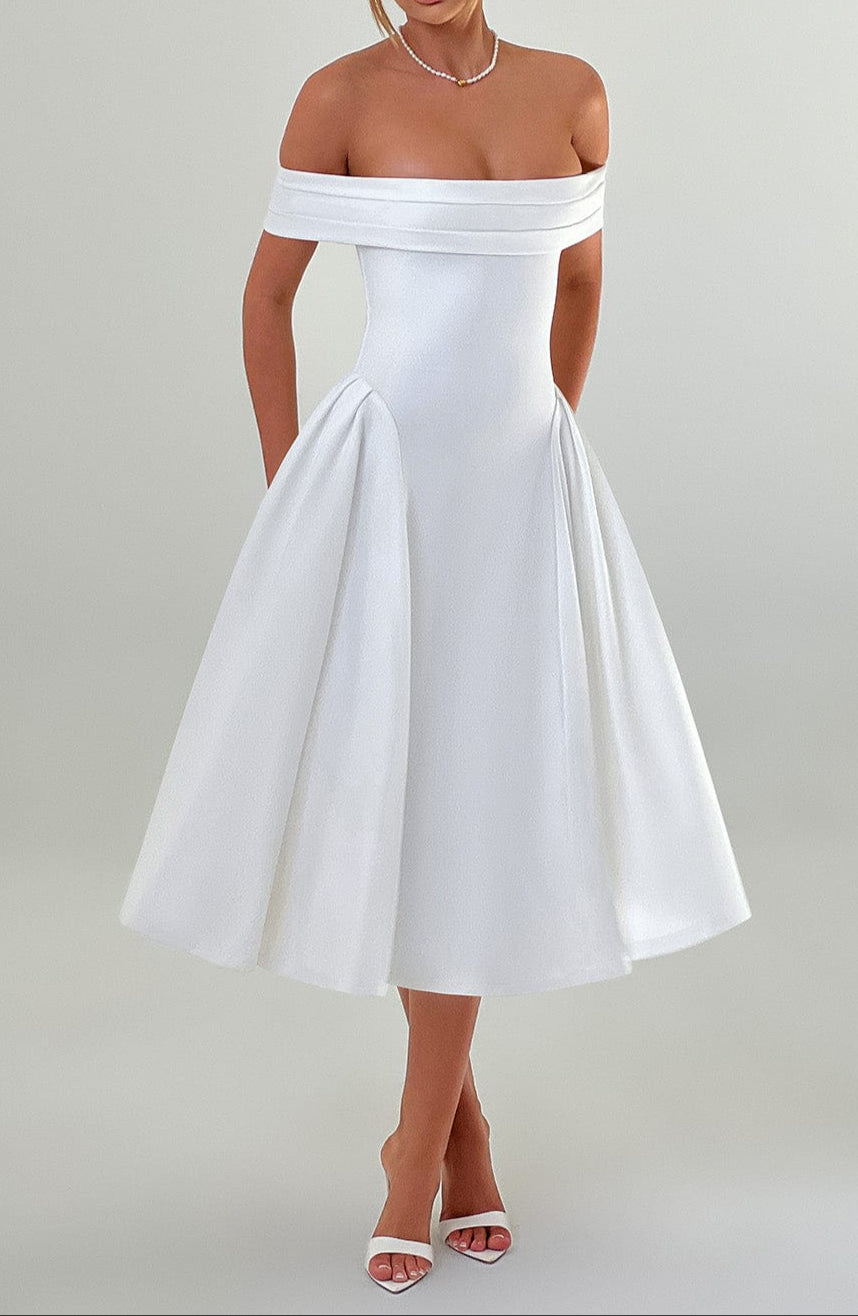 Rafaella Midi Dress - White
