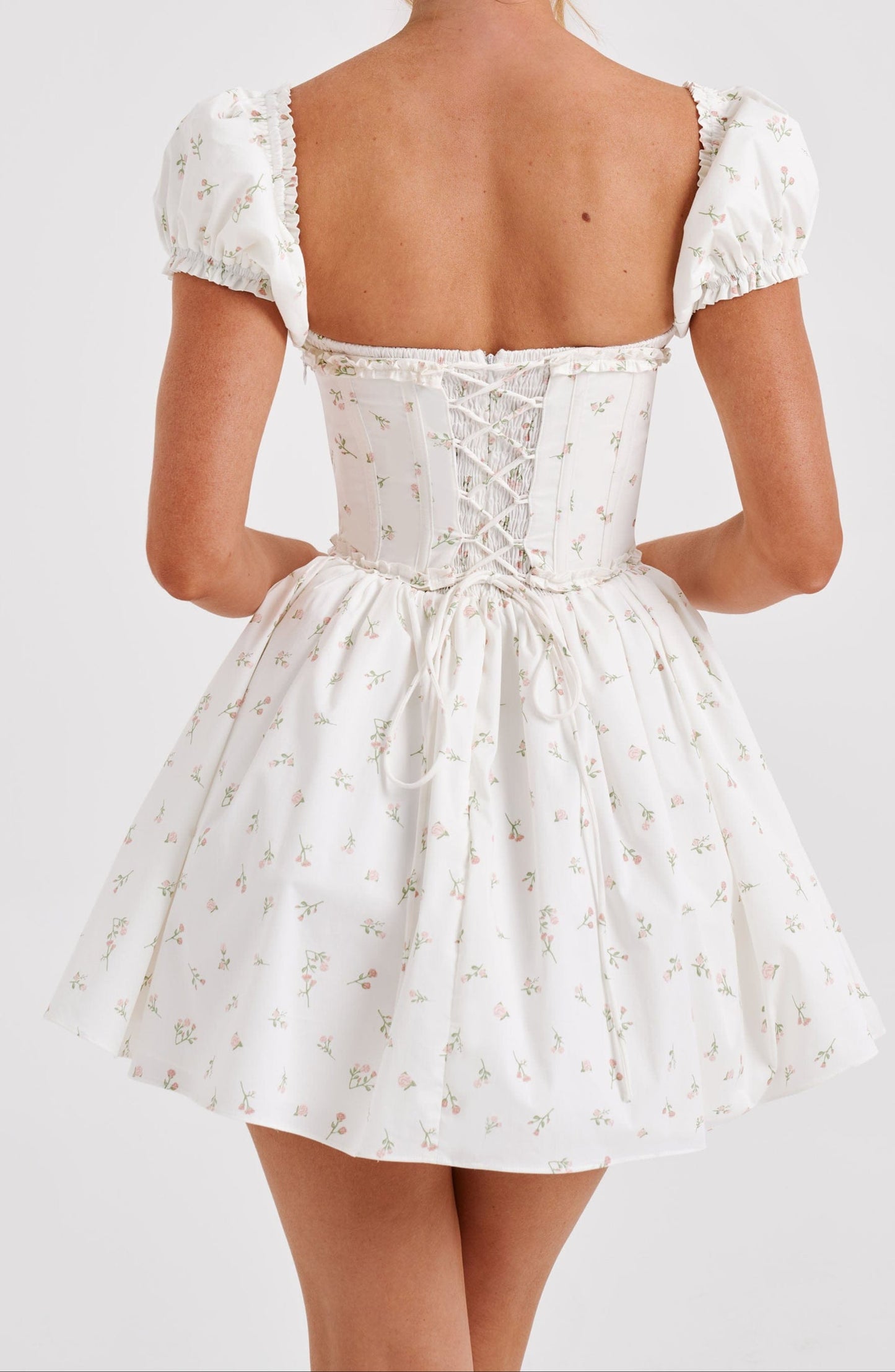 Clarice Mini Dress - Blush Floral Print