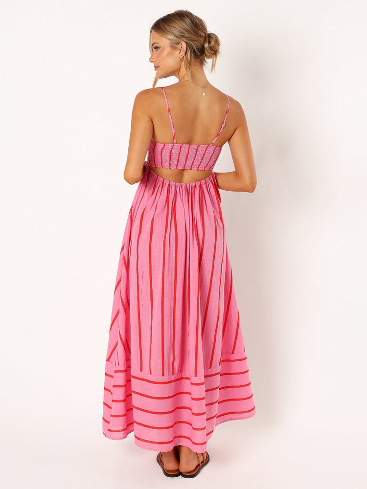 Stripe Slip Maxi Dress