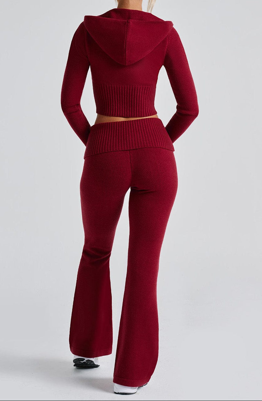Siena Knit Pants - Red