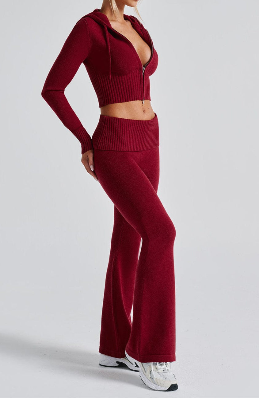 Siena Knit Pants - Red