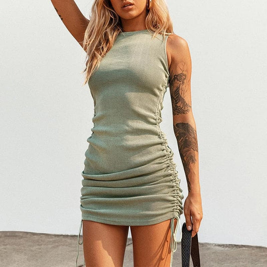 Off Shoulder Party O Neck Bodycon Dresses
