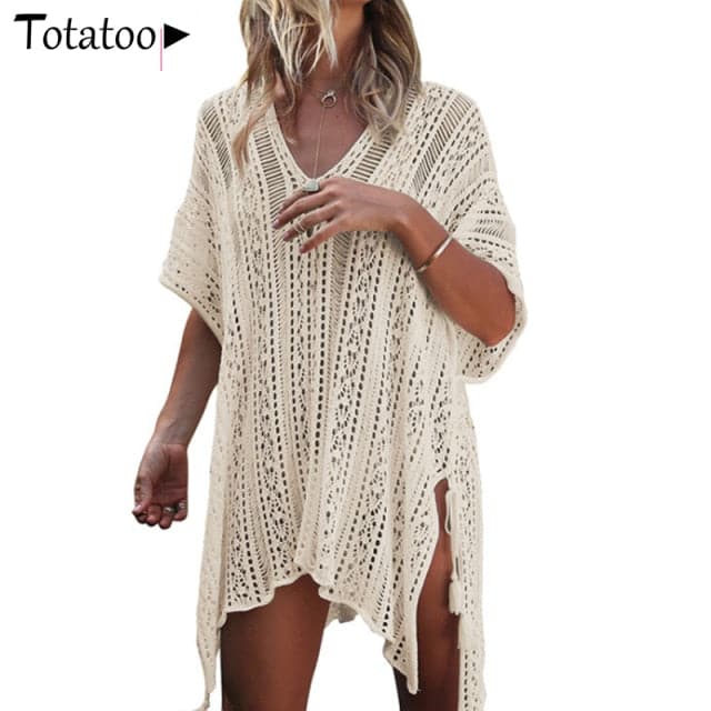 Summer Long Sleeve Back See Through Mini Dress