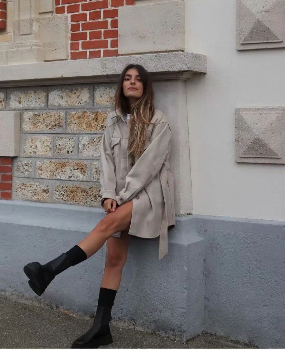 Long Sleeves Belted Warm Thicken Casual Coats