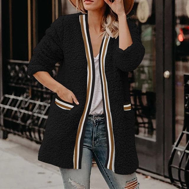Women's Fashion Teddy Jacket Young Warm Spring Windbreaker Slim Jacket Western Casual Christmas Wild Personality hot sale