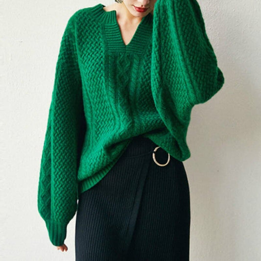 Winter New Woolen Vintage Sweater Casual Female Winter Woman Autumn Cashmere Fashion Jumpers Warmth Sweater Ladies Tops