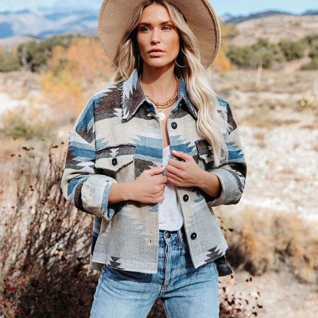 Vintage Splicing Loose Jacket