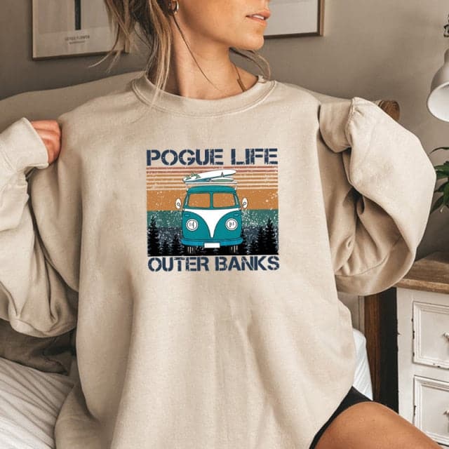 Pogue Life Pattern Vintage Carolina Retro Hoodies